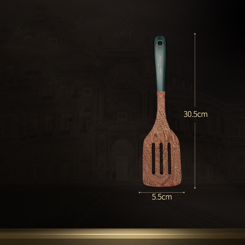 Houten Kookgerei Natuurlijke Wenge Hout Non-stick Kookgerei Spatel Schop Rijst Lepel Keuken Koken Tool Keuken Accessoires: Licht Geel