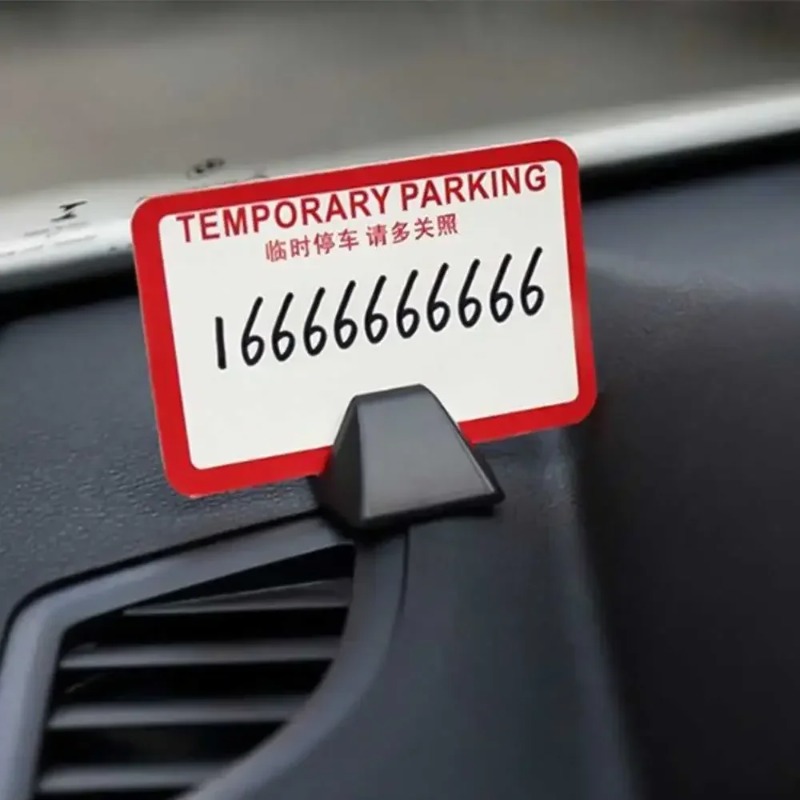 Multifunctionele autokaartklem Parkeerkaart Vaste houder Clip Auto-accessoires Tijdelijke parkeerkaart Tickethouder Auto-interieur