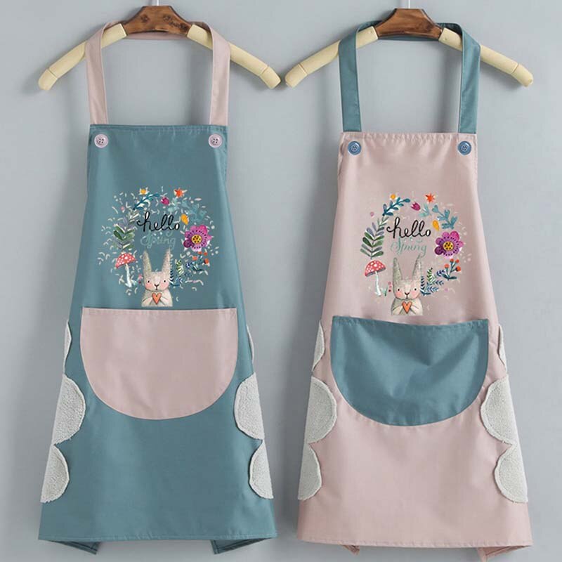 Delantales de Cocina para Hombre y Mujer, Mandil Impermeable a Prueba de Aceite y Agua, Accesorios Domésticos para Hornear