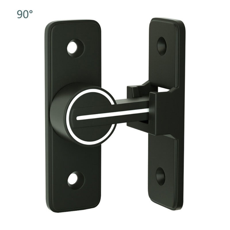 Zinc Alloy Rotate Bolt Lock 90/180 Degree Gate Latches Safety Door Slide Latch Luminous Privacy Latch Barn Door Lock Q81C: 90 Degrees