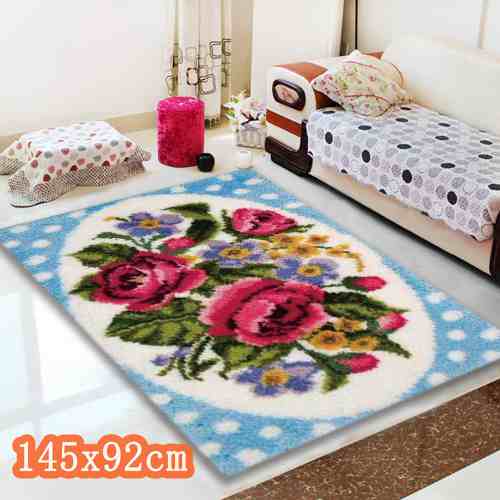 Smyrna Teppich Stickerei Haken Technik verriegeln Haken Teppich Bausätze Diy Tapijt Alfombras Kleed Knooppakket Mit Gewinde Häkeln Katze