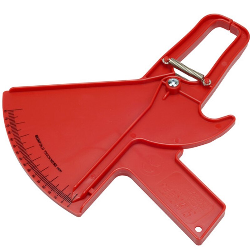 testeur de graisse corporelle mesure mince Test corporel mesure mince Skinfold peau pli étrier Guide 0-80MM: Red