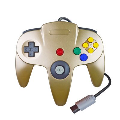 Gamepad Wired Controller Joypad For Gamecube Joystick Game Accessories For Nintend N64 For PC Computer Controller: Golden