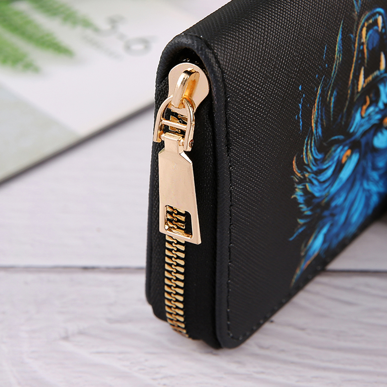 Short wallet, zero wallet, card bag with zipper, multi-purpose