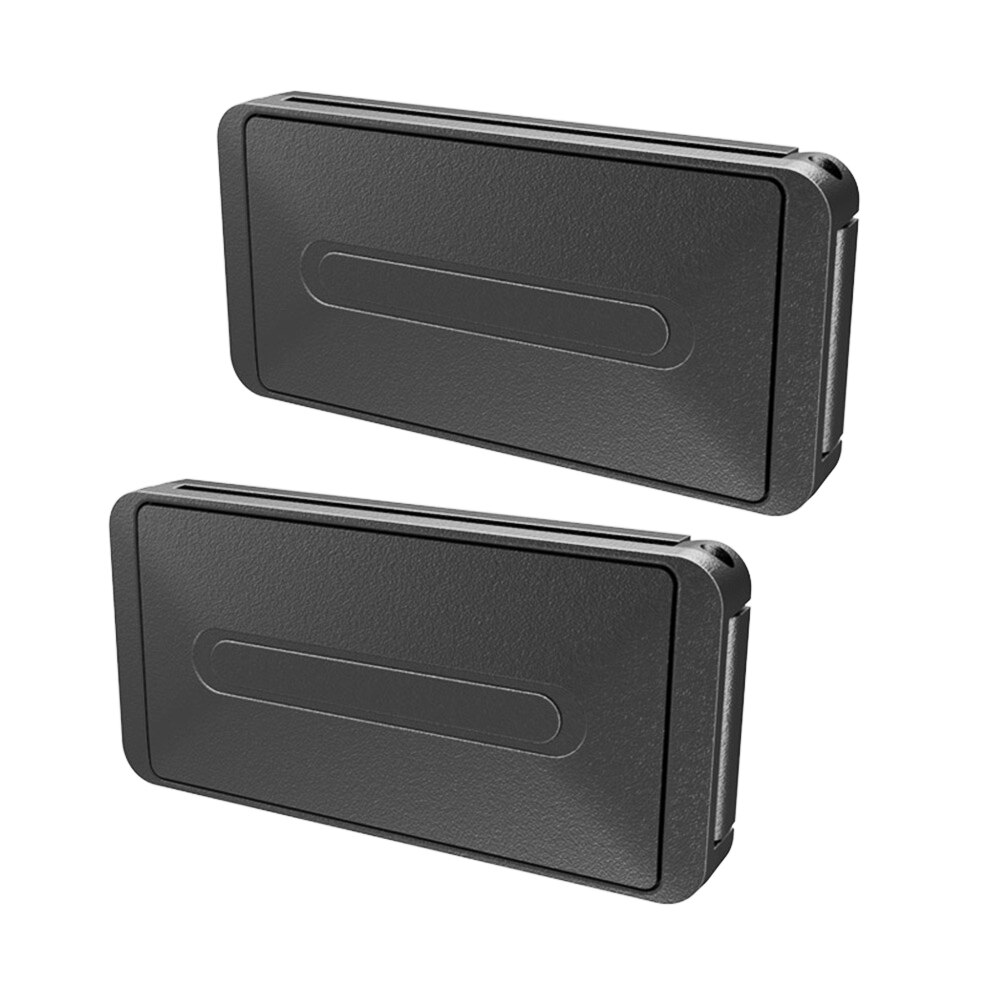Clip ajustable para cinturón de seguridad de coche, soporte Universal para cinturones de seguridad de vehículo, hebilla de tope, abrazadera, accesorios para cinturón de seguridad de coche, 2 uds.: Black
