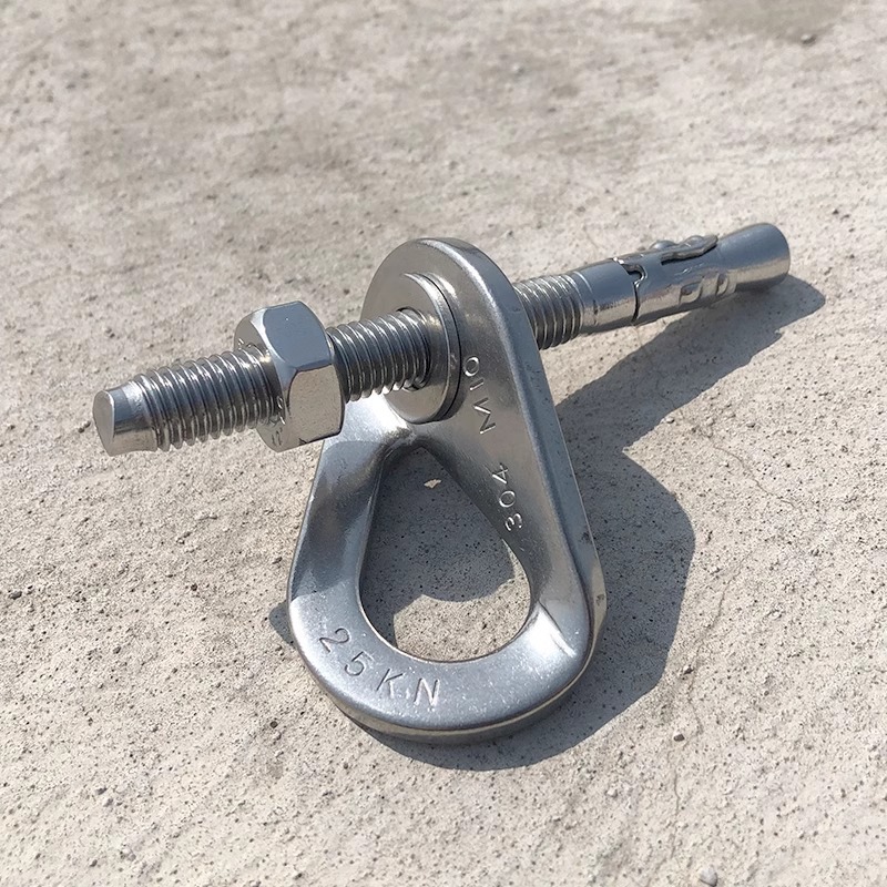 Point d'ancrage d'escalade, écrou en Piton, boulon d'ancrage, plaque de suspension, clou d'expansion, acier inoxydable 304, gréement d'assurage de spéléologie M8 M10 M12