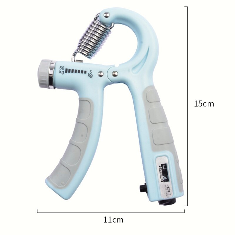 5-60KG Adjustable Fitness Hand Grip Strengthener Counter Wrist Trainer Grip Strength Exerciser Forearm Exerciser Hand Gripper