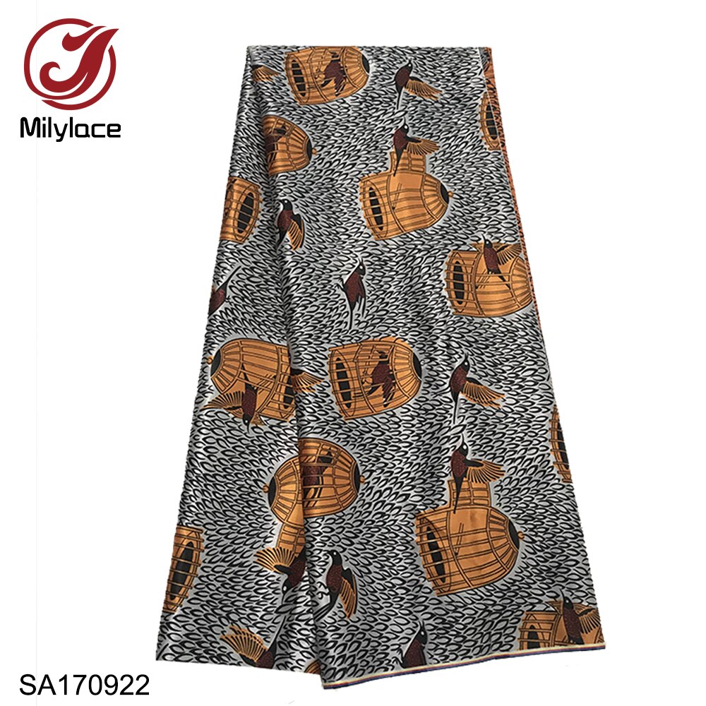 African Printing Satin Fabric Pink Leopard Digital Printing Satin Fabric 5 yards Polyester for Clothes SA170915