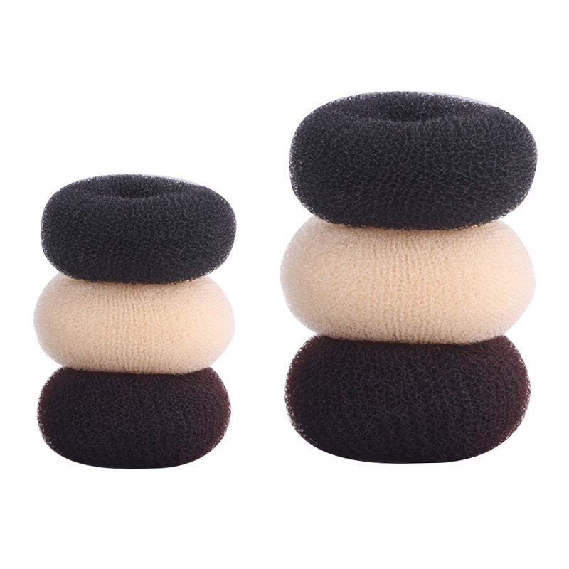 Donut de espuma mágica para hacer moños en el pelo, anillo grande fácil, herramientas de estilismo para el cabello, accesorios para el cabello para niña y mujer