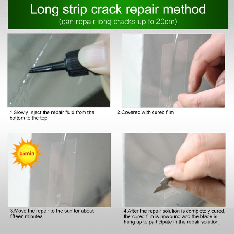 Windshield repair kit car window repair polished windshield glass renovation tool car scratch crack repair DIY Window repair