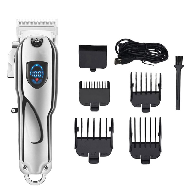 Hårklippare män trimmer frisör sladdlös grooming klippmaskin 517c