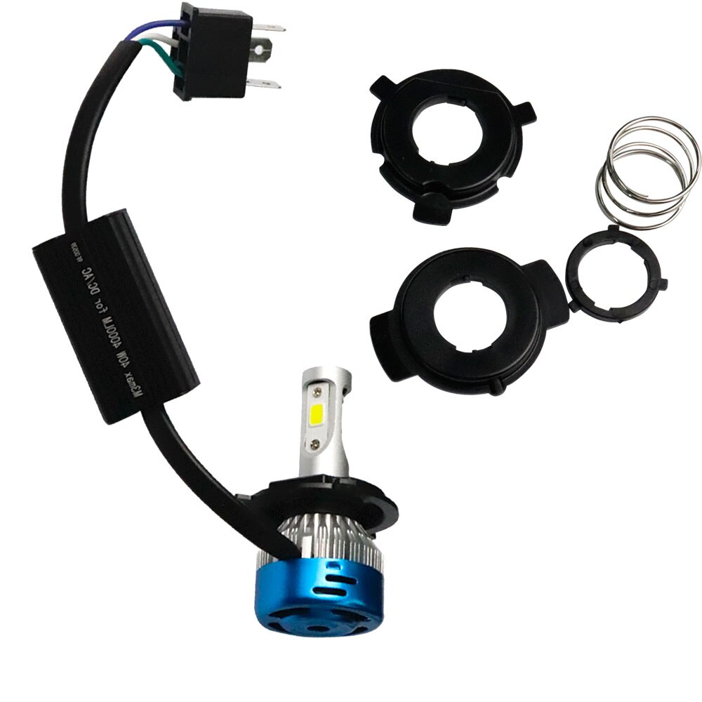 1 Set Motorfiets LED Koplamp H4 LED Lamp 3 COB Chips LED H4 HS1 PH7 H6 BA20D Lamp 40 W 4000Lm Super Bright AC DC 12-80 V