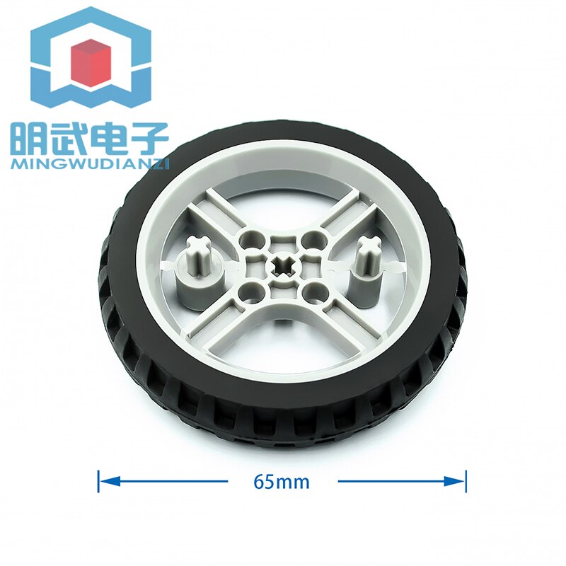 6514 TT motor free wheel cross shaft robot smart car narrow wheel 65mm motor tracking line