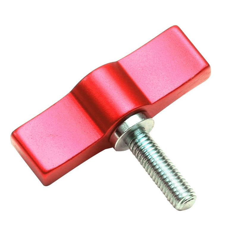 M5 Hand Tighten Screw Aluminum Alloy Handle Adjustable Screws Dslr Camera Photography Accessories( Red): Default Title