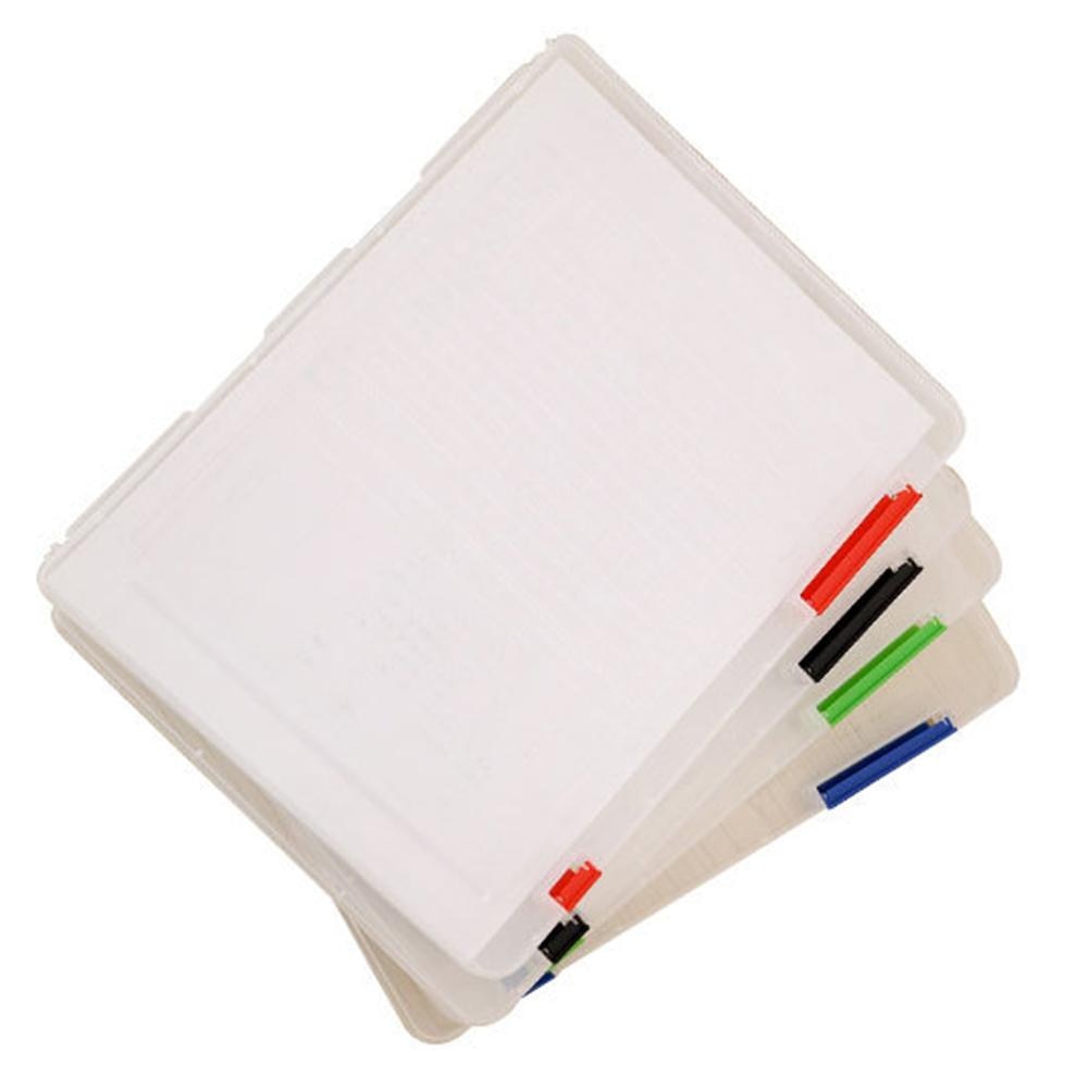 Gennemsigtig opbevaringsboks klar plastik dokumentpapir påfyldningsetui  a4 arkivboks dokumentpose papirmappe