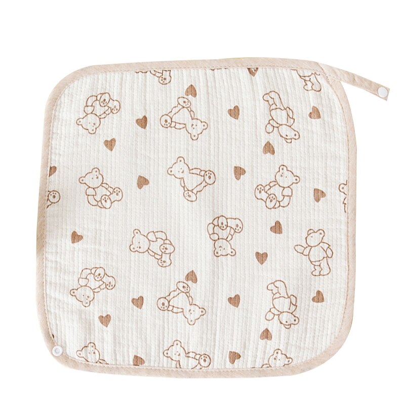 Baby Zachte Katoen Vierkante Handdoek Baby Wassen Hand Gezicht Veeg Washandje Washandje Zakdoek Mousseline Doek Voeden Bib Burp Doek: 2