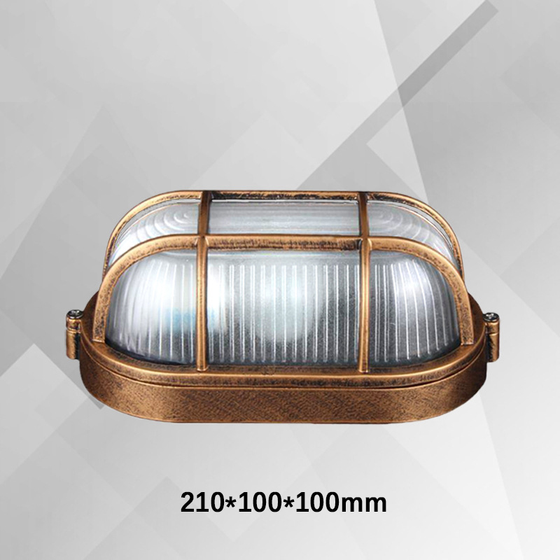 E27 Retro Vocht Explosieveilige Buitenwandlamp Vintage Waterdichte AC85-265V Plafondlamp Buitenmuur- en verandaverlichting: changeable