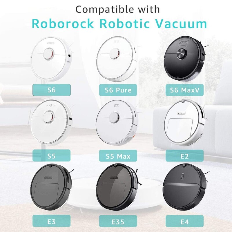 XiaoMi Roborock S5 Max S6 Pure S6 MaxV S5 S51 S50 S55 Xiaowa E25 E35, Robot nettoyeur de roues, Version améliorée,pièces et accessoires，mi robot aspirateur vadrouille essentiel，consommables robots xiaomi
