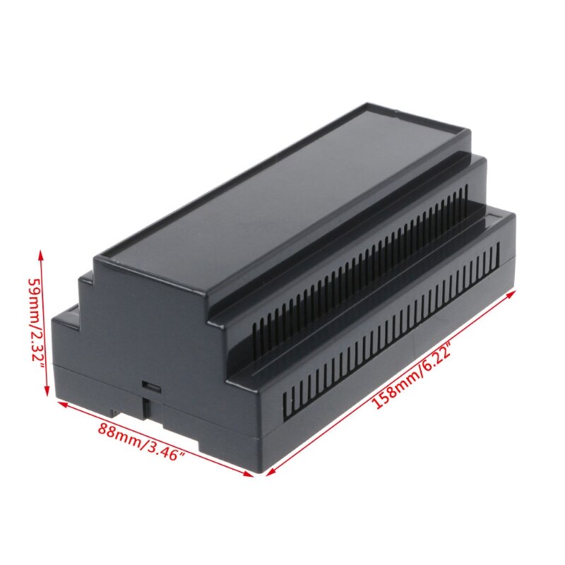 1PC Electronic Project Box Enclosure Plastic Case Electronics Industrial Rail Project Case Box 158x88x59mm