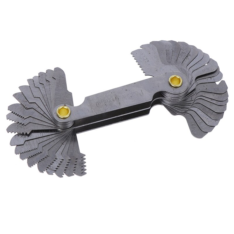 1Pc Thread Measuring Gage 60 Degree Whitworth Metric Screw Thread Pitch Gauge