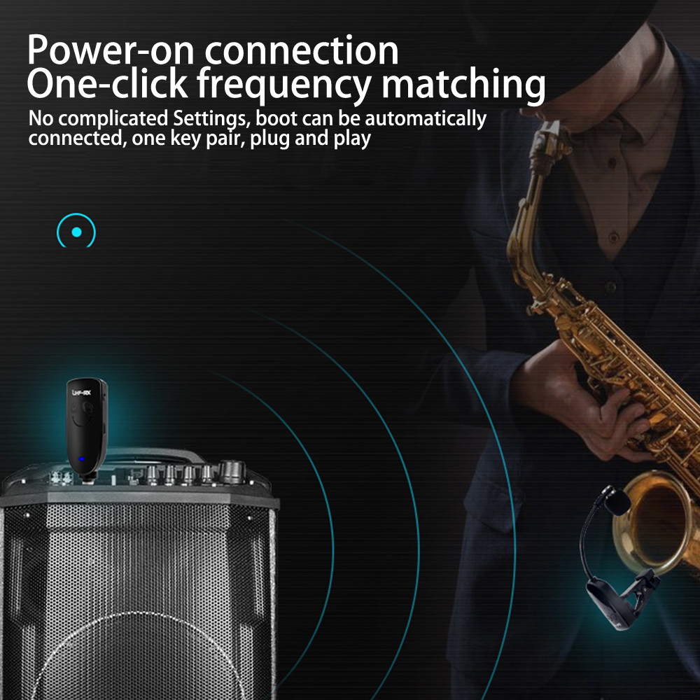 Sax Trumpet Trombone Special Wireless Microphone Instrument Pickup Amplifier Recording Performance Outdoor Performa