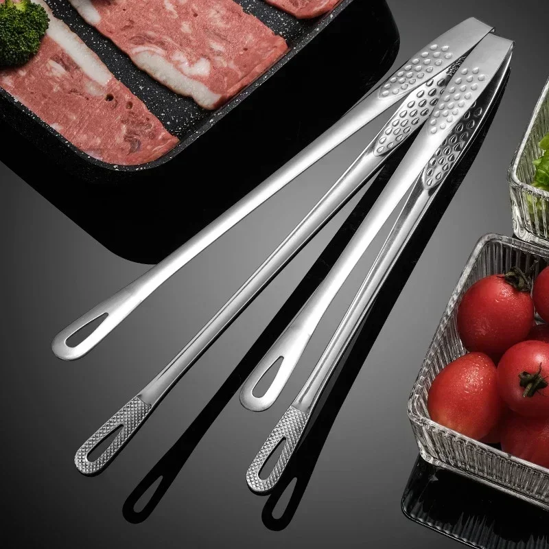 Küchenzange, Edelstahl, Grillzange, Clip, BBQ, Grill, Fleischzange, Kochpinzette für Lebensmittel, Utensilien, Küchenzubehör