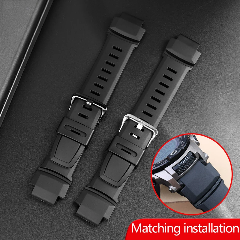 Bracelet de montre de sport en caoutchouc pour Casio PROTREK PRW-3500/2500/5100 PRG-260/550 Bracelet noir de remplacement 18mm bracelets de montre en Silicone