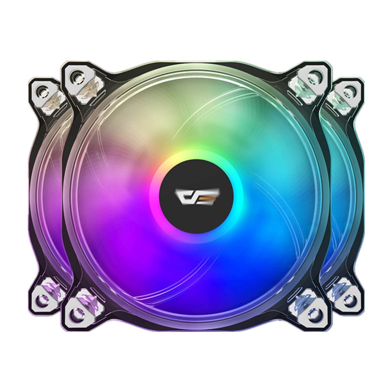 Aigo darkflash  cf8 pro dator pc väska rgb fläkt klar ram aura sync 120mm fläktar tyst dator kylning cpu kylare argb led fläkt