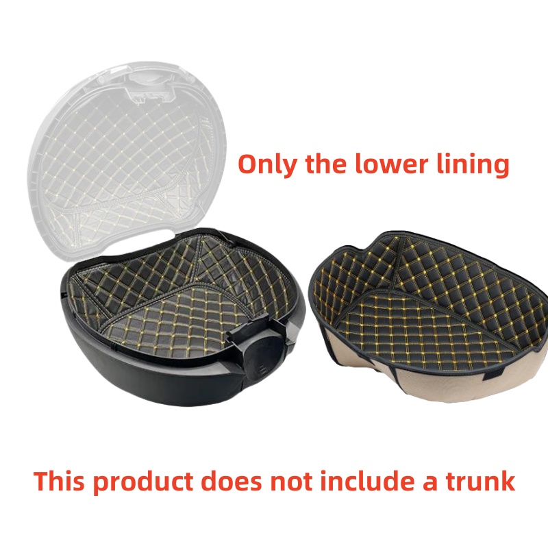 Forro para maletero de motocicleta, caja de equipaje trasera, almohadilla insonorizada de cuero adecuada para SHAD SH48 SH59 SH33 SH26 SH29 SH45 SH40 SH39: YELLOW