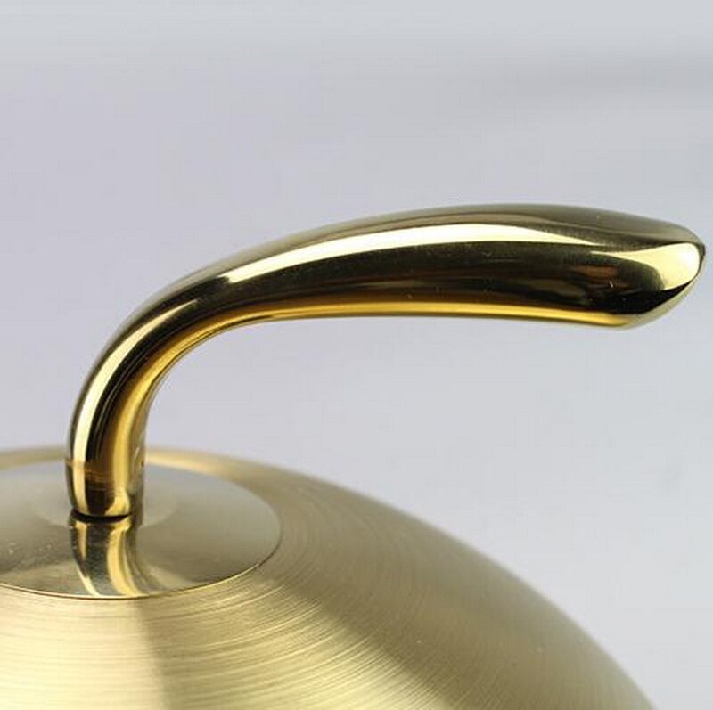 Stainless steel steak cover luxury hotel round food cover thick iron plate cover gold food cover