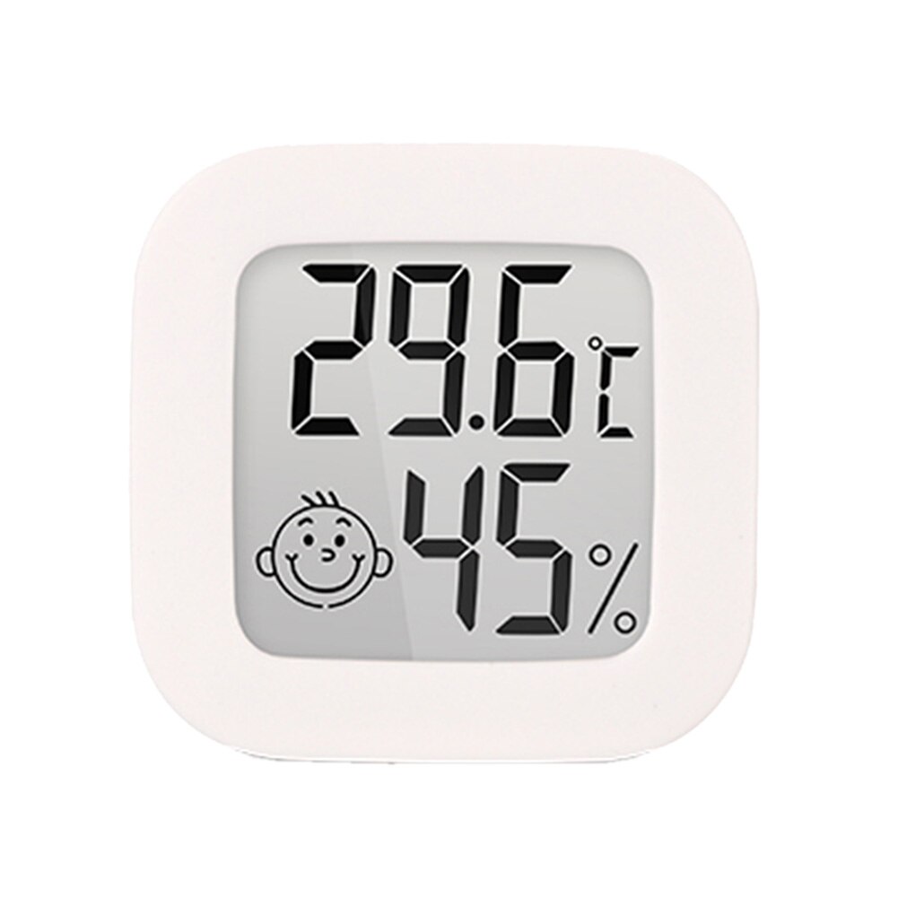 Air Humidity Meter Mini Indoor Thermometer LCD Digital Temperature Room Electronic Hygrometer Gauge Sensor Moisture Meter Home: white