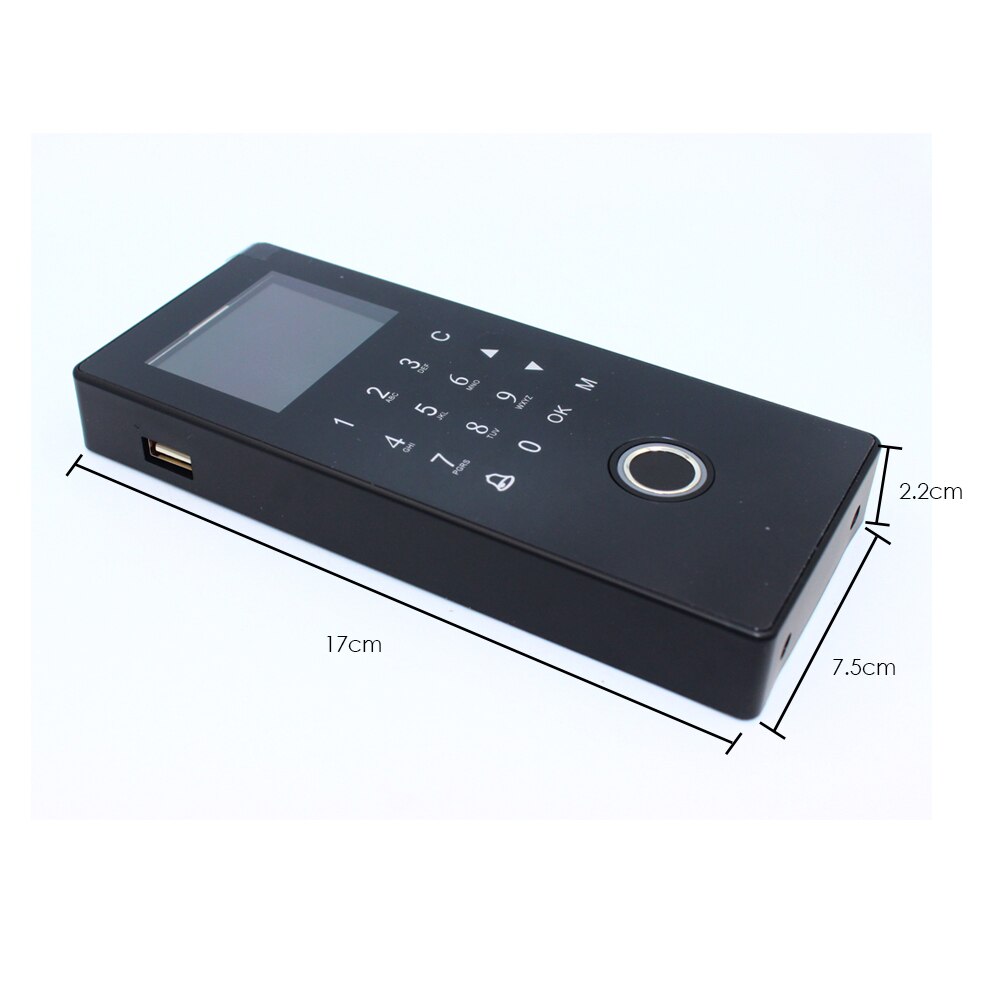Fingerprint Biometric Touch Button Electric Magnetic Lock Access Control System USB Time Attendance 1000Users