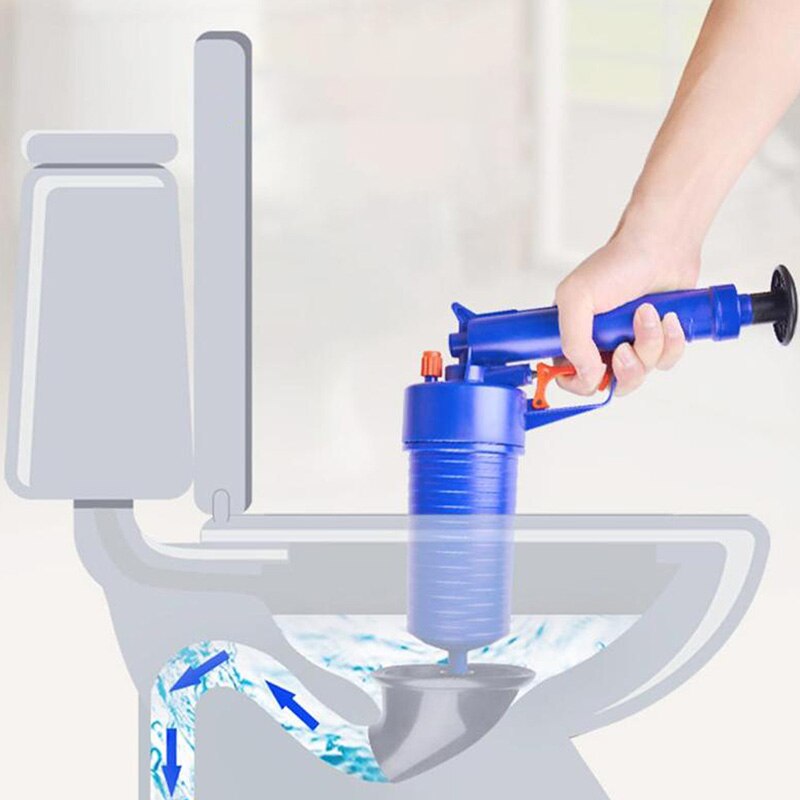 Toilet mudder kloak rør blok hår rengøring værktøj lufttryk afløbsrenser kloak børste køkken badeværelse toilet mudder stempel