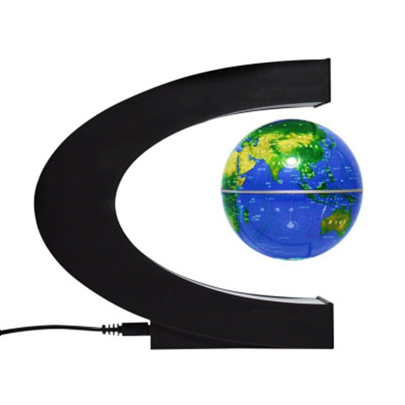 Decoration Magnetic Levitation Floating Globe World Map 3 inch anti gravity globe LED Light Christmas children novelty Xmas