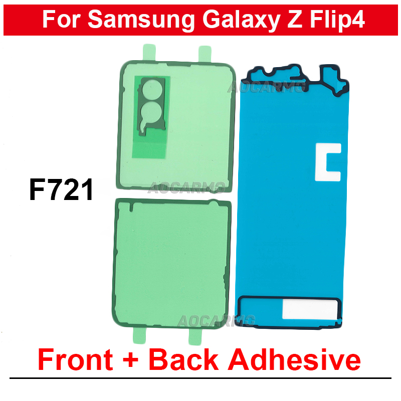 Klej do tylnej obudowy do ekranu LCD Samsung Galaxy Z Flip 4 Flip4 F721 + klej do tylnej taśmy samoprzylepnej