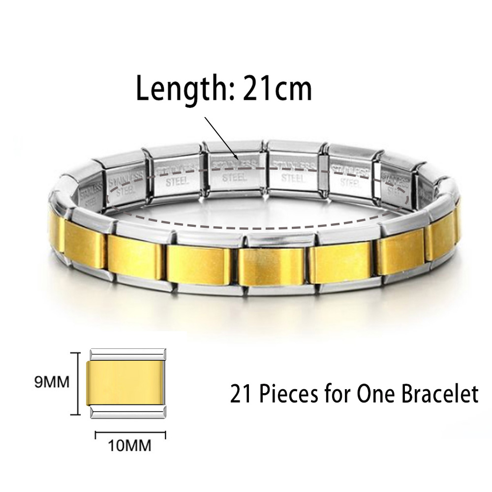 2025 nueva pulsera de acero inoxidable de Y2k para hombres y mujeres 9mm de ancho Color dorado brazalete negro joyería para niñas de boda: Color marrón amarillo