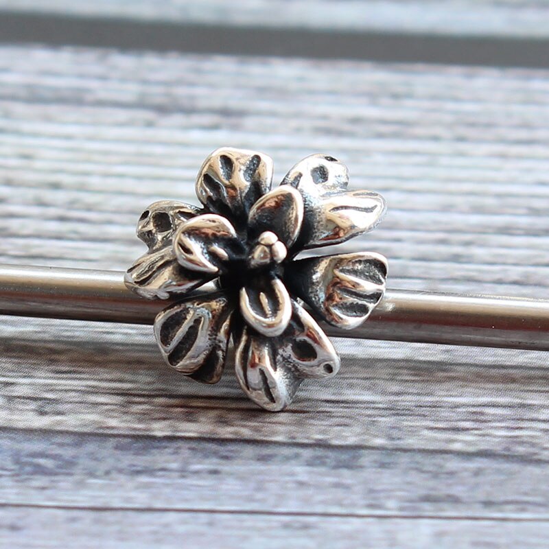 Autentico 925 sterlina d'argento progettista iris Branello di fascino Adatto Europea troll Braccialetto Dei Monili