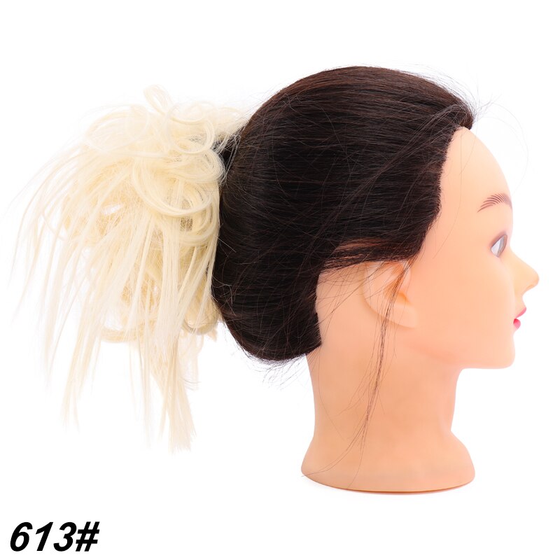 XUANGUANG-Chignon à Donut synthétique élastique | Chignon de coiffure Scrunchie décoiffé, chignon de coiffure de neuf couleurs pour choots: 613