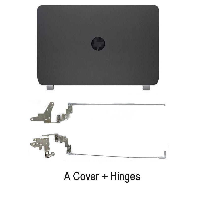 Laptop LCD Back Cover For HP Probook 450 G2 455 G2 Front Bezel Hinges Palmrest Bottom Case A B 768123-001 AP15A000100 Black: A Hinges