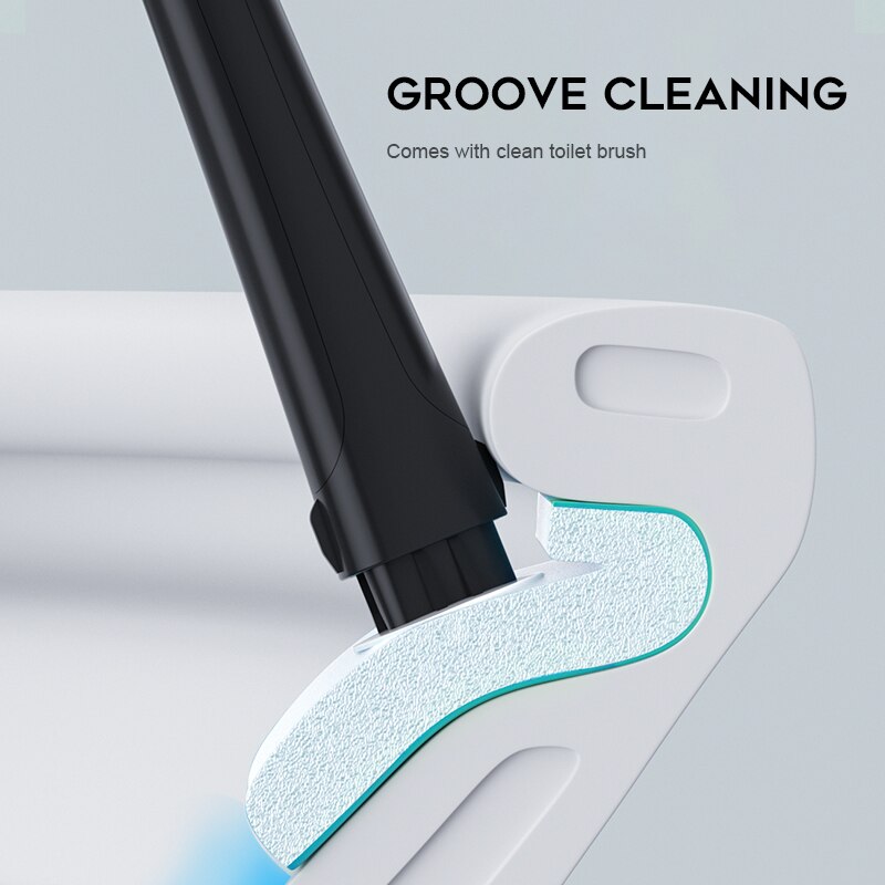 Bathroom Disposable Cleaning Toilet Brush Long Handle No Dead Angle Cleaning Brush Replacement Brush Head Cleaning Tool in stock
