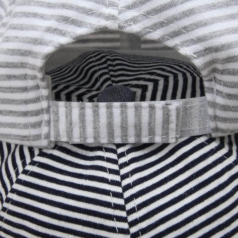 Gestreiften Baby Hut Sommer Baumwolle Baby Junge Kappe Einstellbar Säuglings Hüte für Mädchen 6-18M 1 PC