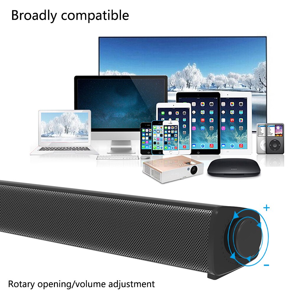 Youxiu Bluetooth Speaker Home Theater Systeem Luidspreker 3D Hifi Stereo Surround Soundbar Ondersteuning Audio Tf Card