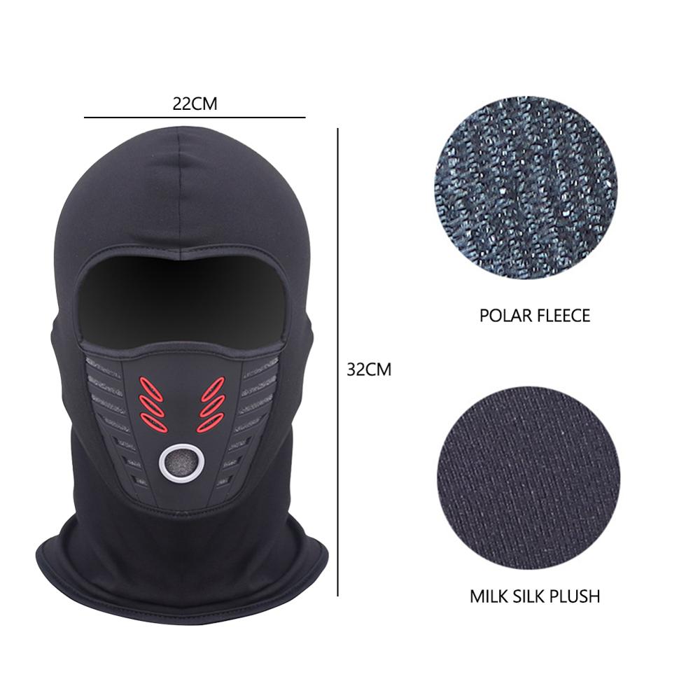 Winddicht Gezichtsmasker Polar Fleece Halswarmer Motorfiets Nek Helm Cap Outdoor Warme Fiets Thermische Fleece Gezichtsmasker