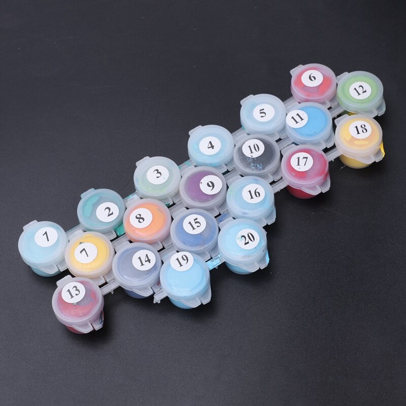 Diy olieverfschilderij schilderen op nummer kit afbeelding tekenen op canvas met de hand kleuren knutselen & naaien tuingodin