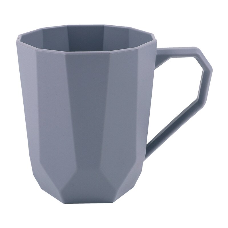 Bathroom Washing Cup Daily Necessities Daily Necessities Water Cup Geometric Irregular Mouth Cup: Gray