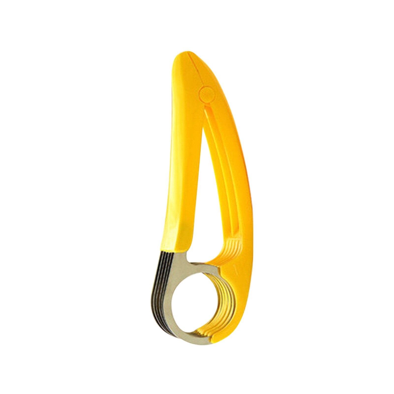 Rebanador de plátano de cocina Manual para el hogar, práctico acero inoxidable, herramienta de cocina para frutas y verduras, apto para lavavajillas