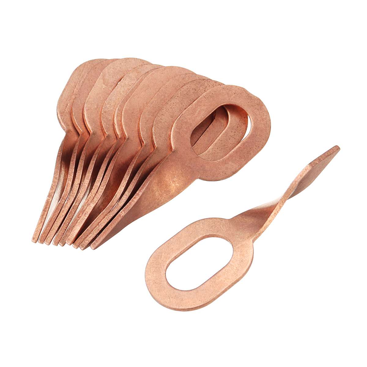 48Pcs stud welding kit accessories straight twisted dent pulling rings hook washer round star pad uni spotter starter kit