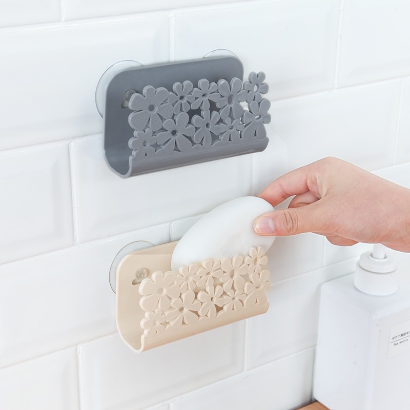 Køkkenredskaber gadgets blomstermønster vask sugesvampe holder rack multifunktion til hjemmet badeværelse leverer køkken tilbehør f