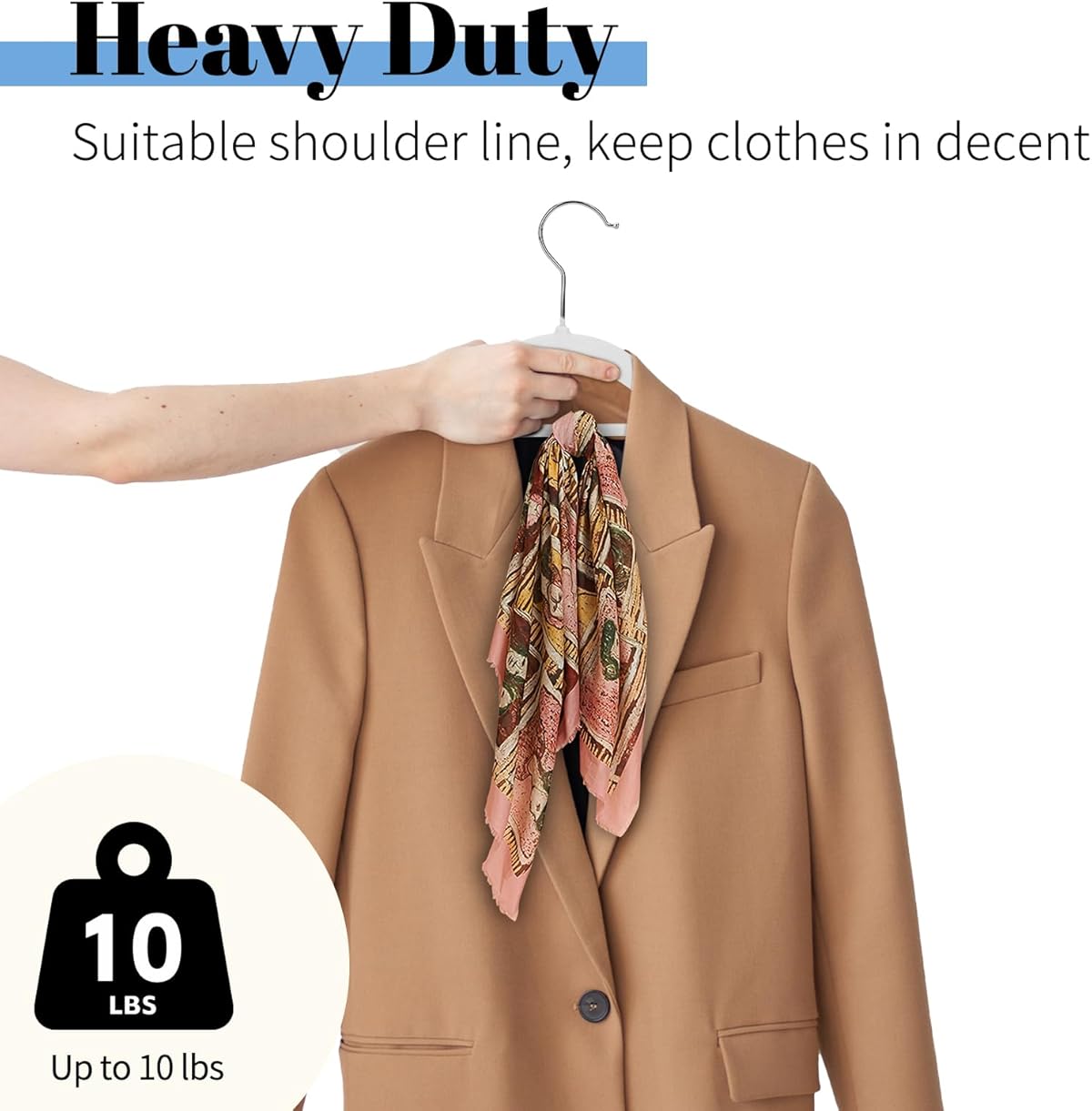 Cintres en velours haut de gamme, cintres en feutre floqués coordonnants, cintres solides, cintres Rap-Duty et cintres trempés, 10/20 pièces cintres pour Vêtements Durables et Fins, Beige, Gris, Noir, pour Gagner de l'Espace dans le Placard