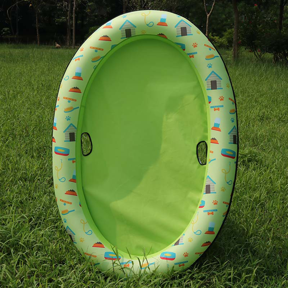 Flotador de seguridad inflable portátil para piscina de perro, círculo hinchable para nadar, cama de agua para mascotas, juguetes de piscina para perros y mascotas, juguete de playa para agua